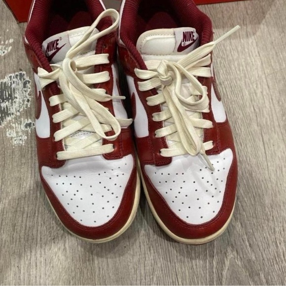 Nike Red and White Sneakers Classic Style - Picture 2 of 6